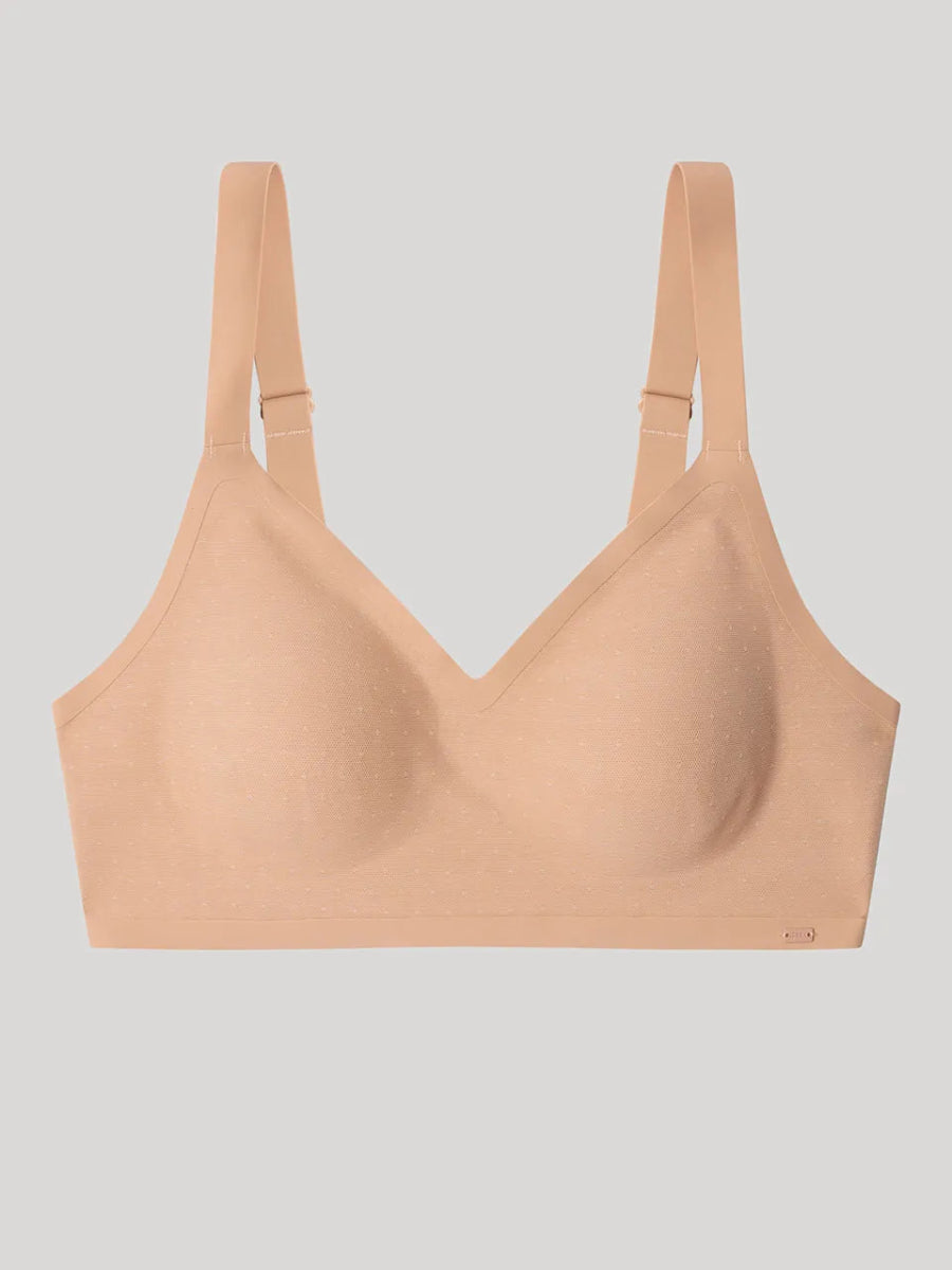 Sujetador capacidad sin aro con copa extraíble en tejido plumetti - Athenea y Laia Market