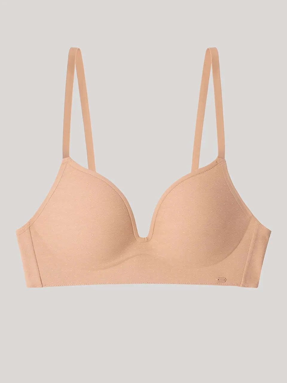 Sujetador push up sin aro en tejido plumetti