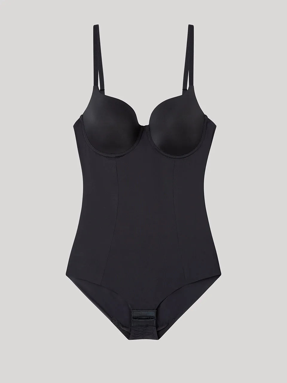 Body moldeador efecto tanga, con aro y espalda libre, de microfibra
Gisela