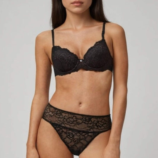 Braguita encaje negro cintura alta – Elegante y sensual