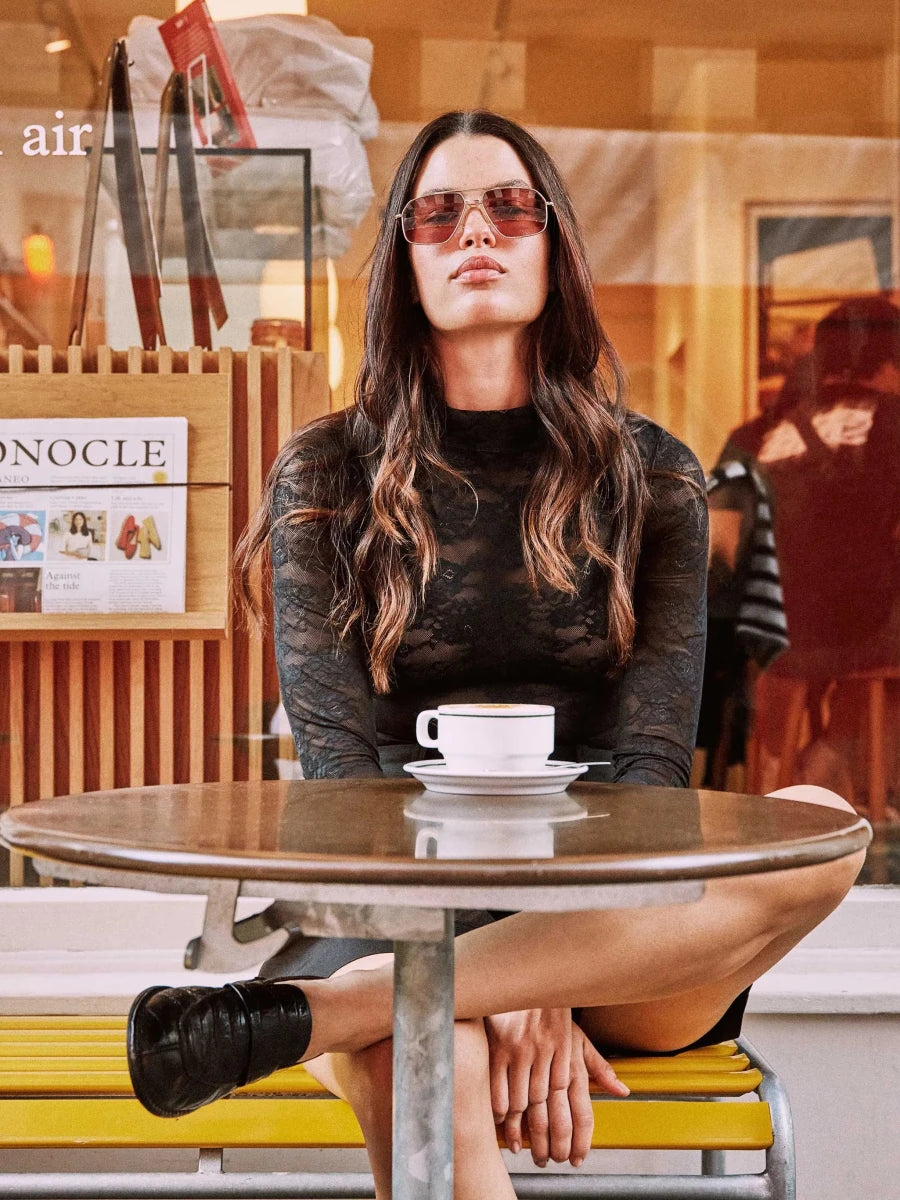 Body manga larga encaje floral - Athenea y Laia Market