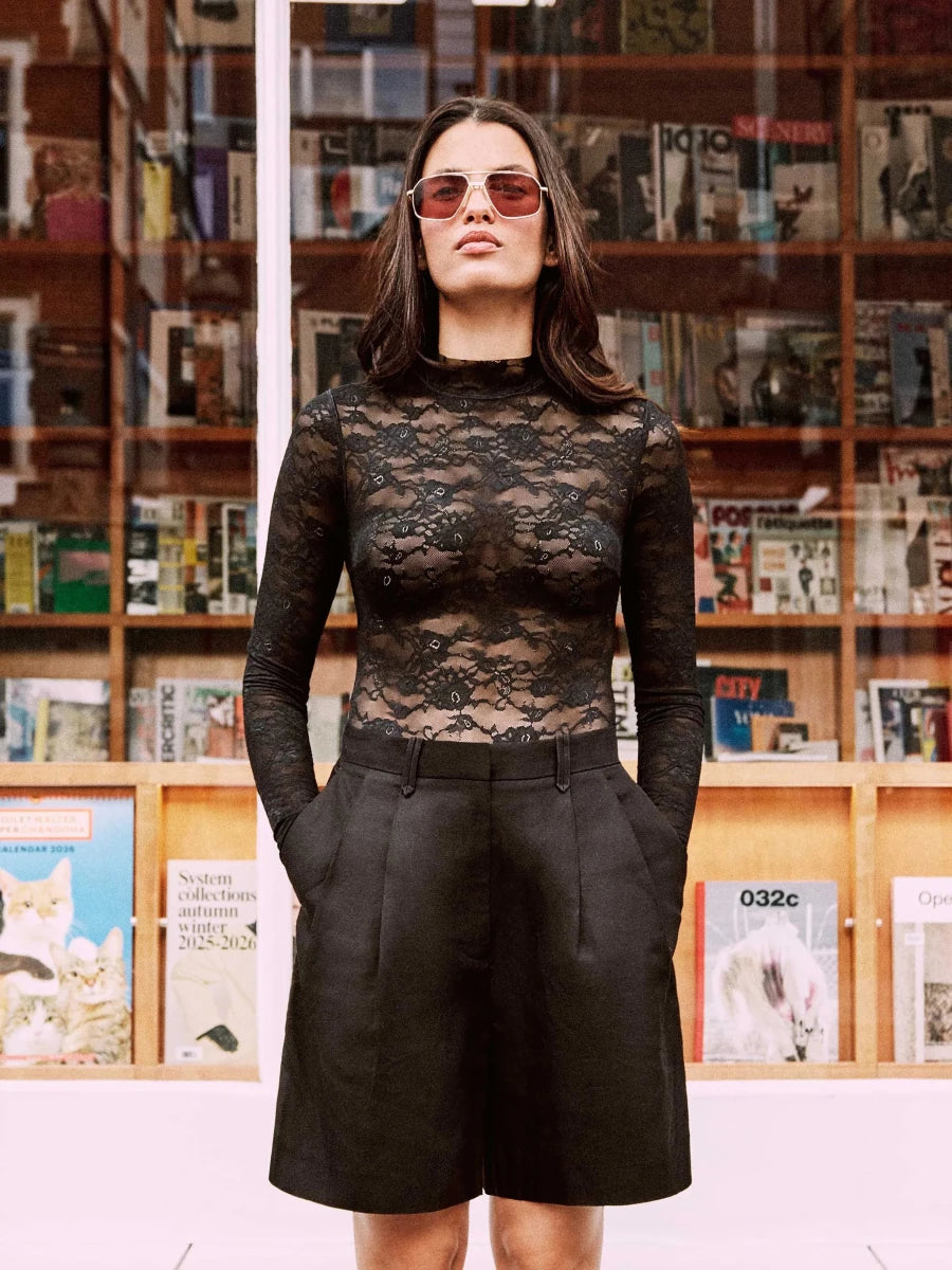 Body manga larga encaje floral - Athenea y Laia Market