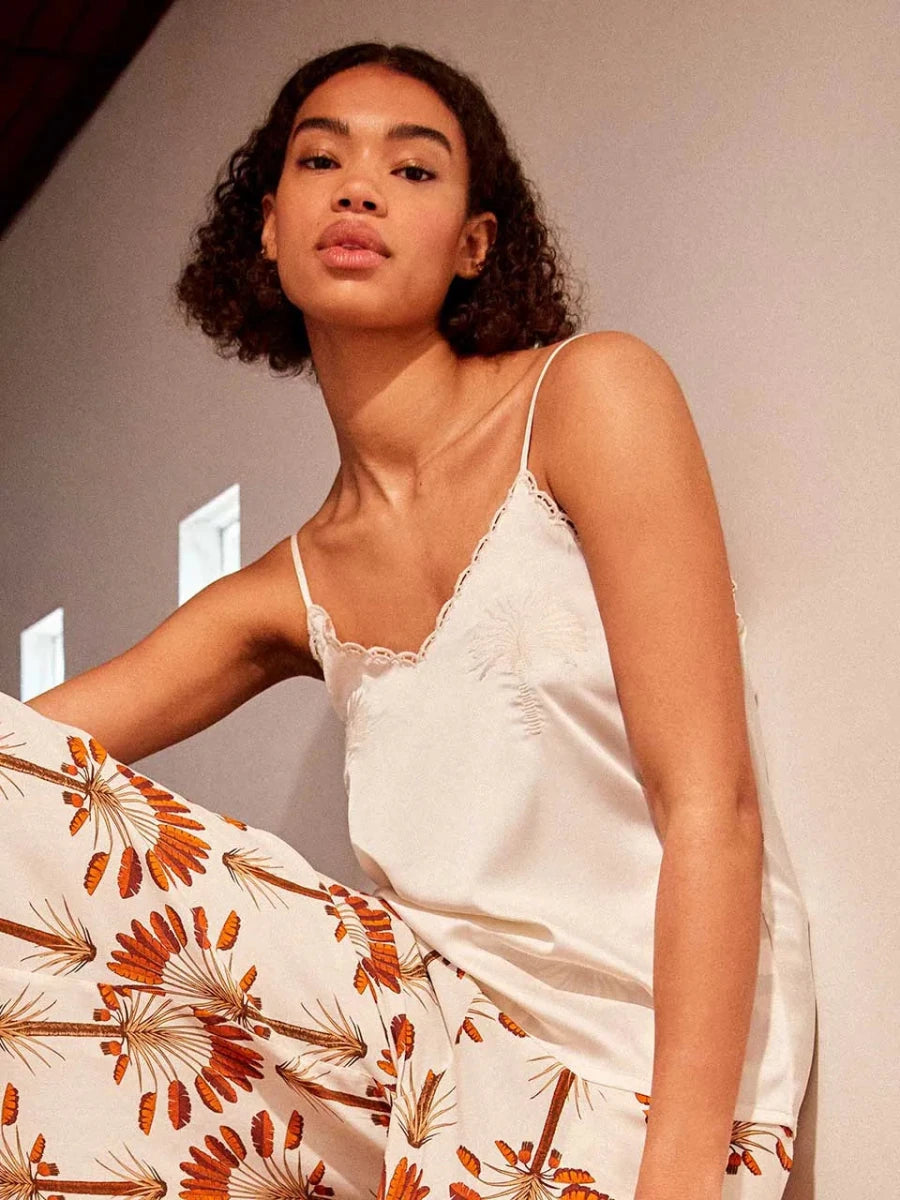 Camiseta tirantes detalle palmeras - Athenea y Laia Market