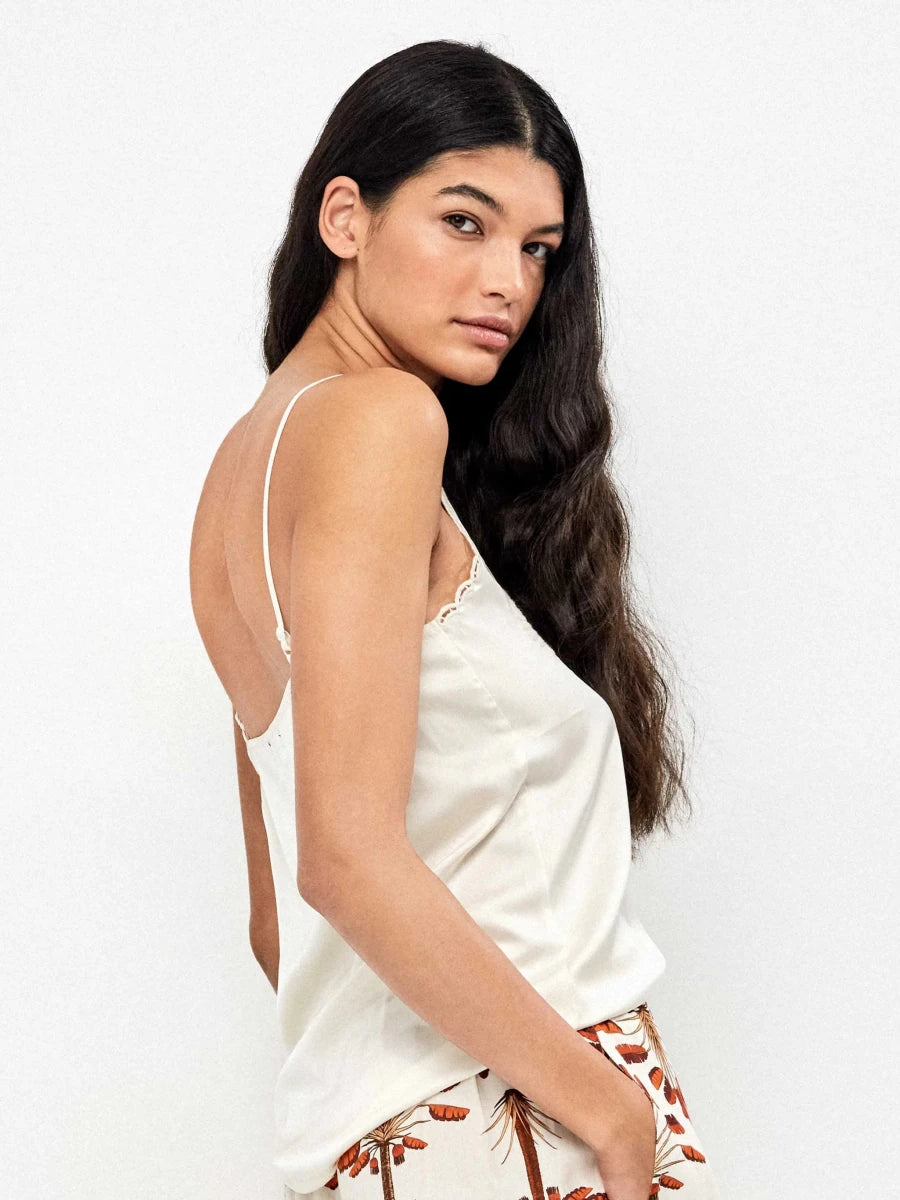 Camiseta tirantes detalle palmeras - Athenea y Laia Market