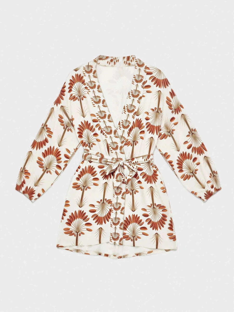 Kimono estampado palmeras - Athenea y Laia Market