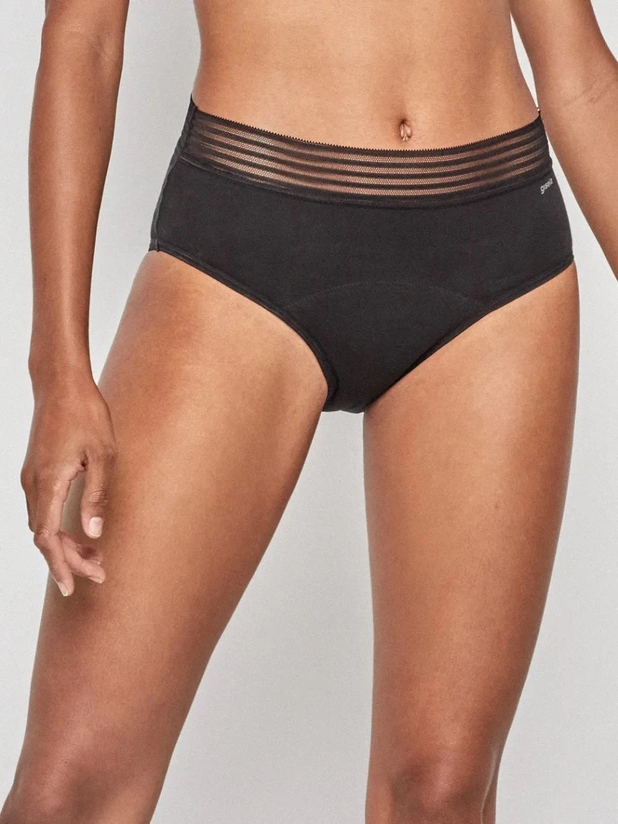 Pack de 2 braguita alta menstrual en tejido alta absorción - Athenea y Laia Market