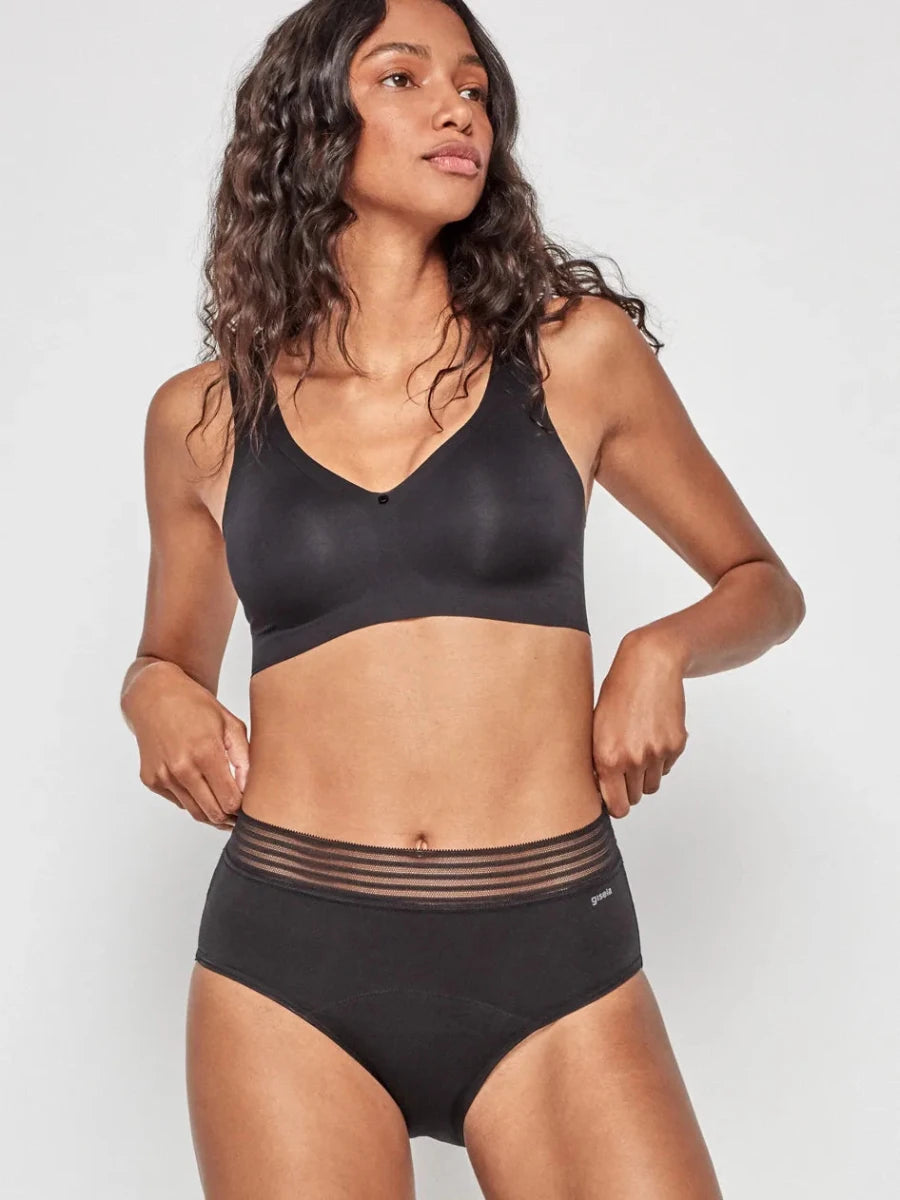 Pack de 2 braguita alta menstrual en tejido alta absorción - Athenea y Laia Market