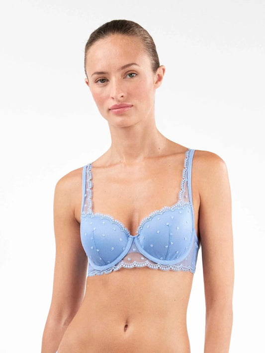 Sujetador capacidad encaje azul - Athenea y Laia Market